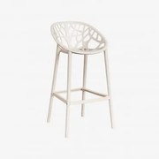 Banqueta Alta De Polipropileno Ores Tapioca Bege & ↑75 Cm - Sklum