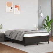 Estrutura de cama 120x200 cm couro artificial preto