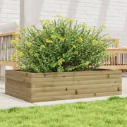 vidaXL Vaso/floreira de jardim 90x60x23 cm madeira de pinho impregnada