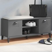 vidaXL Sapateira VIKEN 106x35x45 cm derivados de madeira antracite
