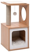 Árvore para gatos com tapete arranhador sisal 60 cm