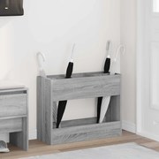 vidaXL Suporte de Guarda-Sol Cinza Sonoma 65 x 24 x 50 cm