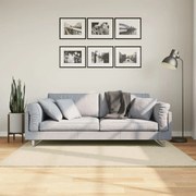 vidaXL Tapete pelo curto macio e lavável HUARTE 120x170 cm cor creme