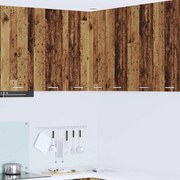 vidaXL Armário suspenso Madeira Antiga e Branco 57 x 57 x 80 cm