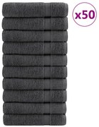 vidaXL Toalhas de mãos premium SOLUND 50pcs 50x100cm 600gsm antracite