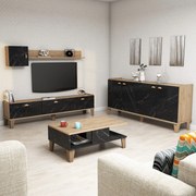 Conjunto de Mobiliário de Sala de Estar Sumer – Carvalho – TV Stand: 1