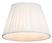 Abajur Plissado Branco 25/16,5 cm