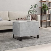 vidaXL Mesa de centro 60x44,5x45 cm derivados madeira cinzento cimento