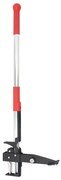 vidaXL Eliminador ervas daninhas alumínio anodizado vermelho/prateado