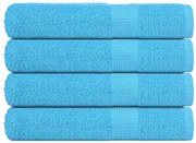 vidaXL Toalhas de sauna FROGN 4 pcs 80x200 cm 360 g/m² turquesa