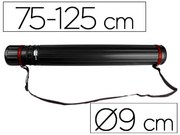 Tubo Porta Desenhos Extensível 125 cm Preto