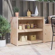 vidaXL Armário de Cozinha ao Ar Livre 106x55x92 cm de Madeira Maciça de Pinho