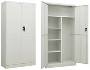 vidaXL Cacifo 90x40x180 cm aço cinzento-claro