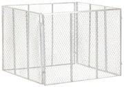 Compostor de jardim 100x100x77 cm ferro galvanizado