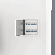 vidaXL Painel de Acesso 2 pcs Branco 23 x 23 x 3 cm Aço