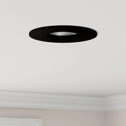 vidaXL Focos Embutidos 6 pcs Redondo GU10 Preto Ø91 mm