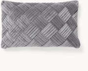 Capa de almofada em veludo com padrão estruturado Sina