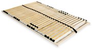vidaXL Estrado de ripas com 28 ripas 7 zonas 120x200 cm