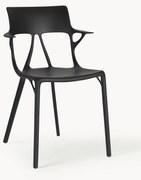 Cadeiras com braços em plástico A. I., conjunto de 2