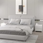 vidaXL Mesa de cabeceira 2 pcs derivados de madeira branco brilhante