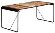 Mesa de jantar 180x90x76 cm madeira recuperada maciça