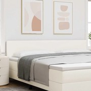 Cabeceira vidaXL Design Simples Creme 200 cm Tecido de Veludo Cotele
