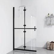 vidaXL Divisória chuveiro dobrável 100x190 cm meio vidro fosco ESG