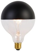 E27 cabeça de lâmpada LED regulável espelho G125 preto 4W 200 lm 1800K