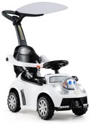 Quadriciclo elétrico infantil licenciado pela CAT com som de buzina, quadriciclo elétrico infantil e rodas rosqueadas, 18 a 36 meses, amarelo