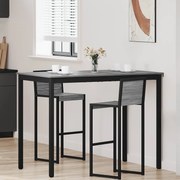 vidaXL Mesas de jantar Madeira processada