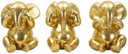 ELEFANTE NÃO CONSIGO VER/NÃO CONSIGO OUVIR/NÃO CONSIGO FALAR CONJUNTO 3 PCS CM Ø 15,5X20,5