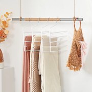Conjunto de 4 cabides múltiplos 32 x 0,5 x 35 cm branco