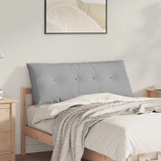 vidaXL Travesseiro para Costas Cinza Nuvem 120 x 19 x 50 cm tecido
