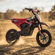 Mini moto elétrica para crianças 550W ROAN RXF até 25 km/h Com Limitador (24V-12AH) 10/10 Vermelha