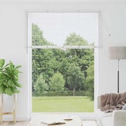 vidaXL Persiana de Janela com cortinas Outros Manual Branco 155 x 220 cm Alumínio