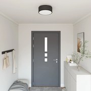 vidaXL Lâmpada de teto Preto 30 x 13.5 cm tecido