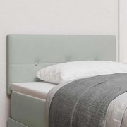 Cabeceira vidaXL Botão Almofadado Cinza Claro 80 cm Veludo