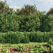 Cerca de malha de arame com flange 1,6x25 m verde