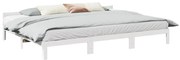 vidaXL Estrutura de cama familiar sem colchão branco 270x200 cm