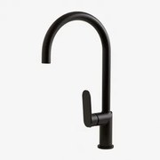 Torneira De Cozinha Com Bica Alta Em Latão Alameda Preto - Sklum