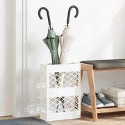 vidaXL Suporte de Guarda-Sol Treliça Branco 28 x 12 x 41 cm Aço