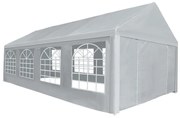 vidaXL Tenda para festas PE 4x8 m cinzento