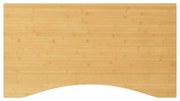 vidaXL Tampo de secretária 110x60x4 cm bambu