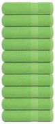vidaXL Toalhas banho FROGN 10pcs 70x140cm 360 g/m² verde maça