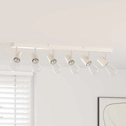 vidaXL Foco de teto com holofotes Níquel 73 x 6,5 x 11,5 cm Metal