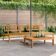 vidaXL Sofá de centro paletes 2 pcs p/ jardim madeira de acácia maciça