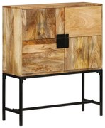 vidaXL Armário alto 80x30x95 cm madeira de mangueira áspera maciça