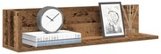 vidaXL Prateleiras de parede 2 pcs derivados de madeira madeira velha
