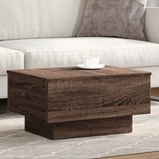Mesa de centro 60x45x31 cm derivados madeira carvalho castanho