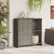 vidaXL Armário de Armazenamento Cinza 100 x 36 x 102 cm em Vime